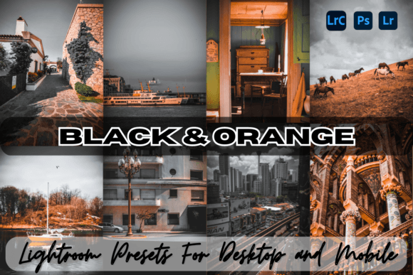 Download Black &amp; Orange Lightroom Presets - Premium Bundle